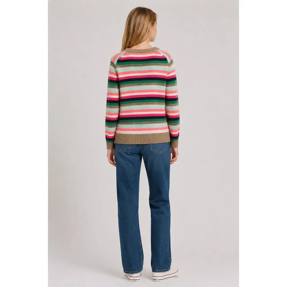 J. Crew Factory Extra Soft Yarn Striped Sweater Womens XS Long Sleeve